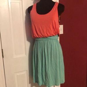 Scoop neck, racer back, dress